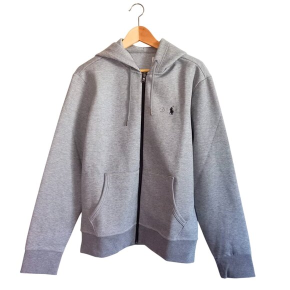 Polo Ralph Lauren Other - Polo Ralph Lauren Double-Knit Full-Zip Hoodie – Classic Grey Heather, Men’s Size